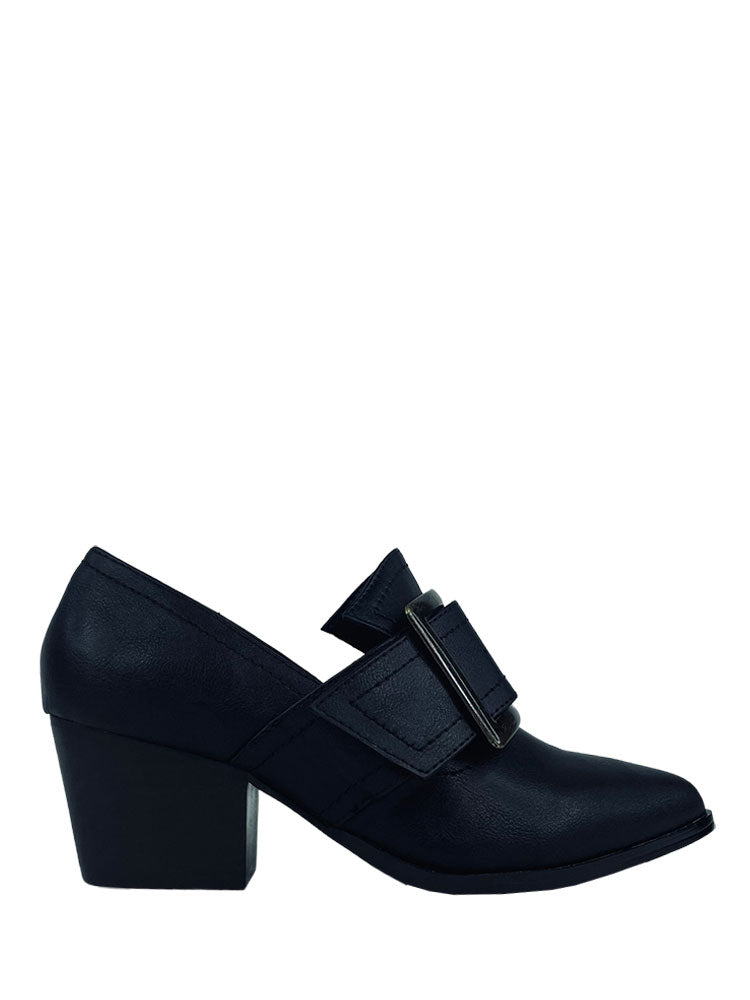 GRIMM HEEL - BLACK/BRASS