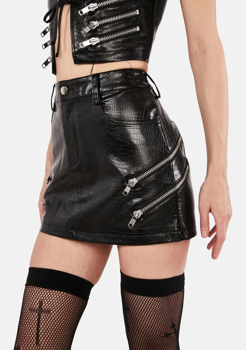 HEX SKIRT - BLACK