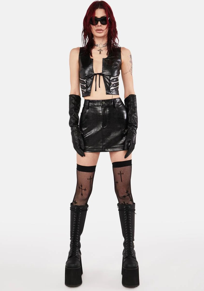 HEX TOP - BLACK