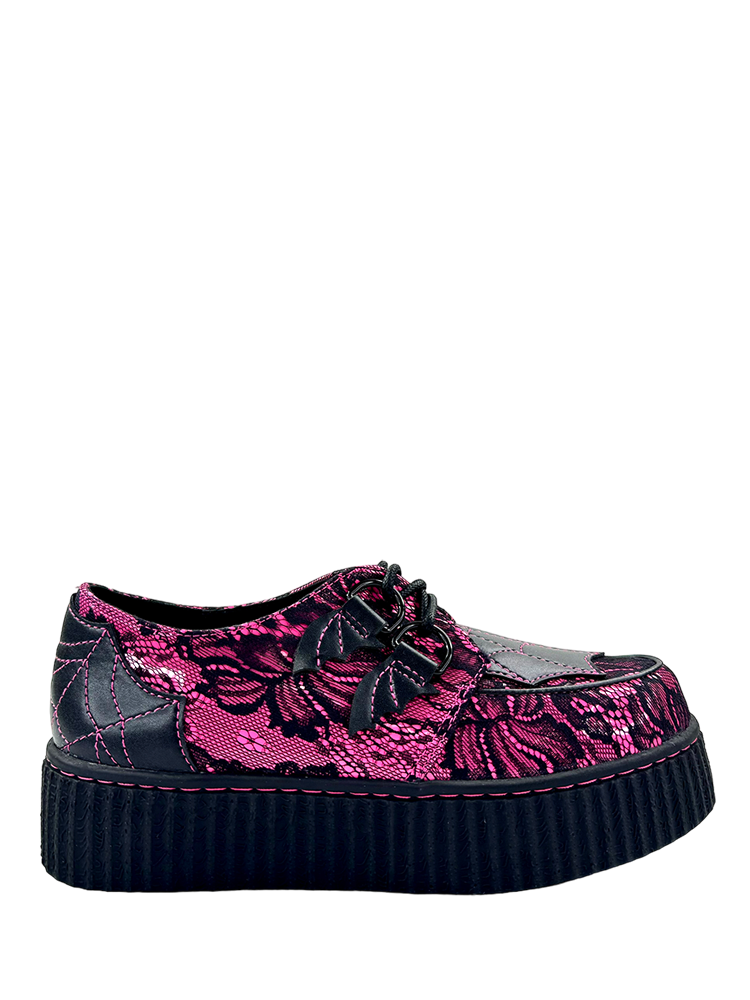 KRYPT LACE - BLACK/HOT PINK