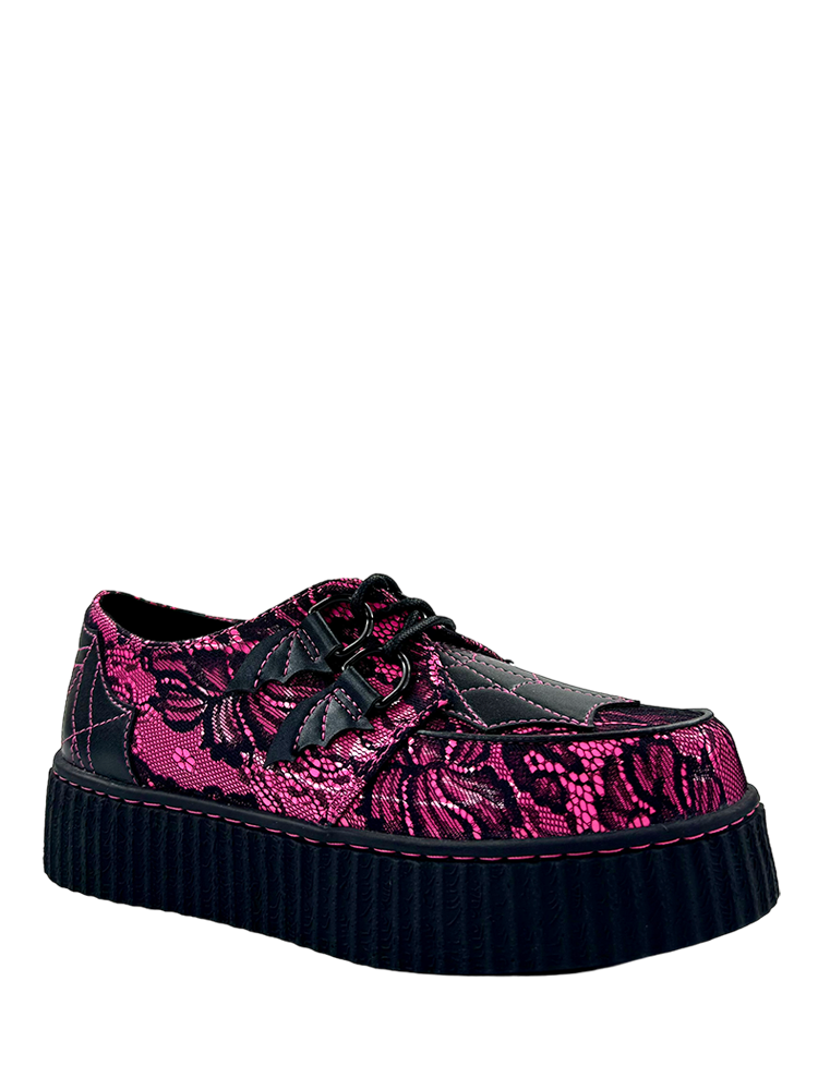 KRYPT LACE - BLACK/HOT PINK