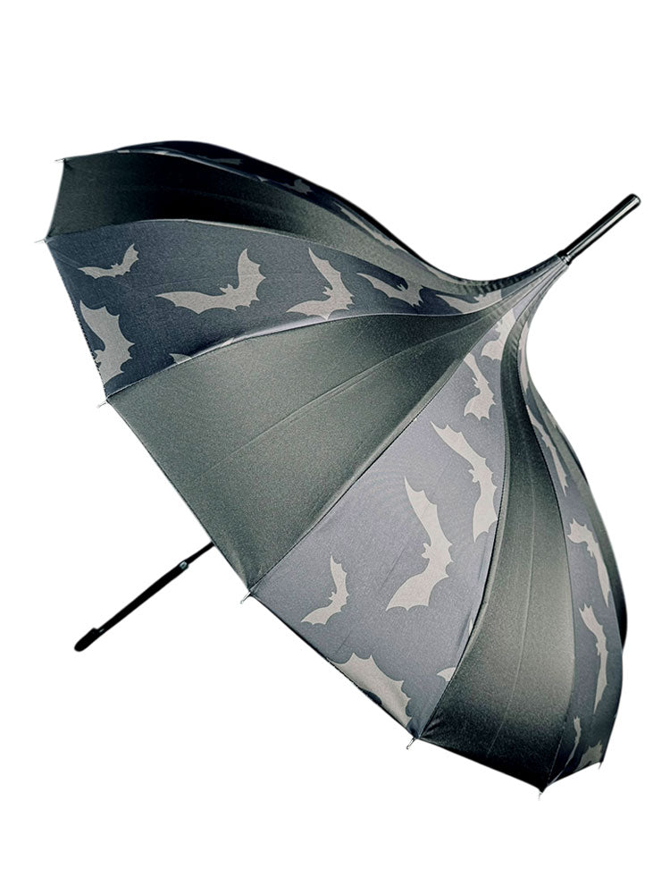 MARCELINE BAT PARASOL - BLACK/GREY