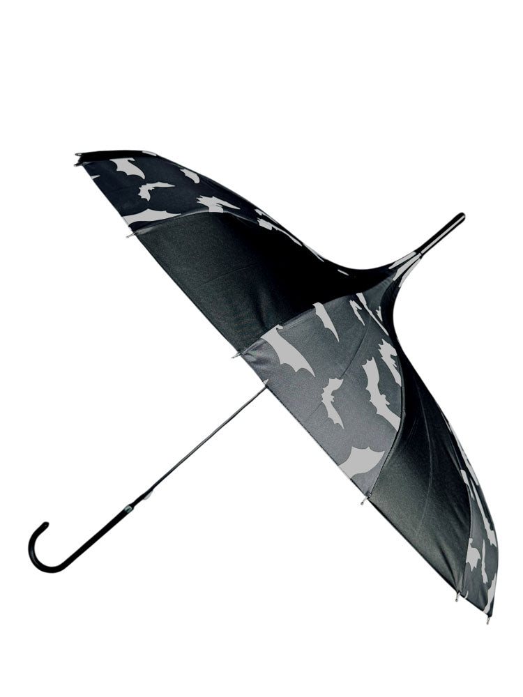 MARCELINE BAT PARASOL - BLACK/WHITE