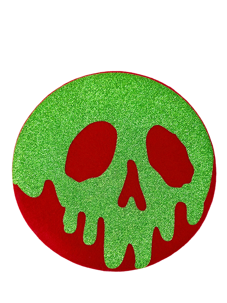 POISON APPLE BERET - RED GREEN