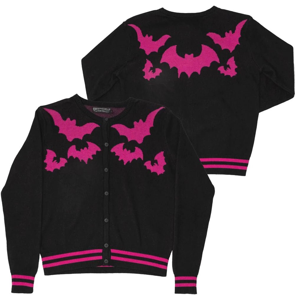 BAT FLOCK PINK CARDIGAN
