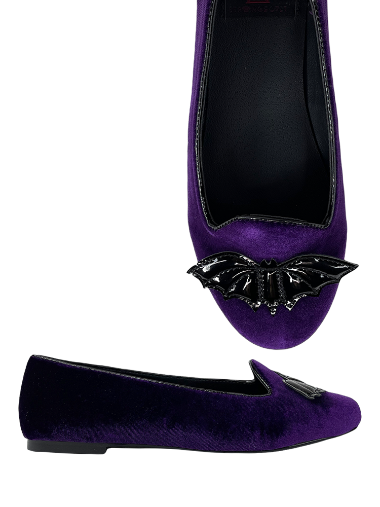 Lydia Bat Purple Velvet