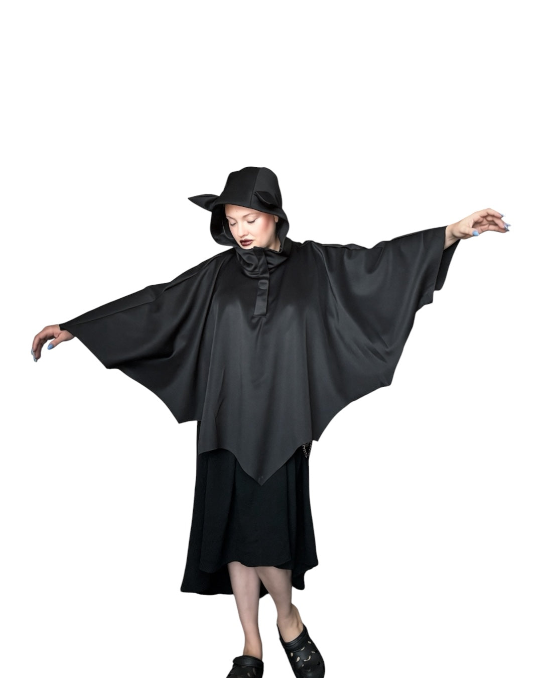 LUNA BAT CAPE - BLACK