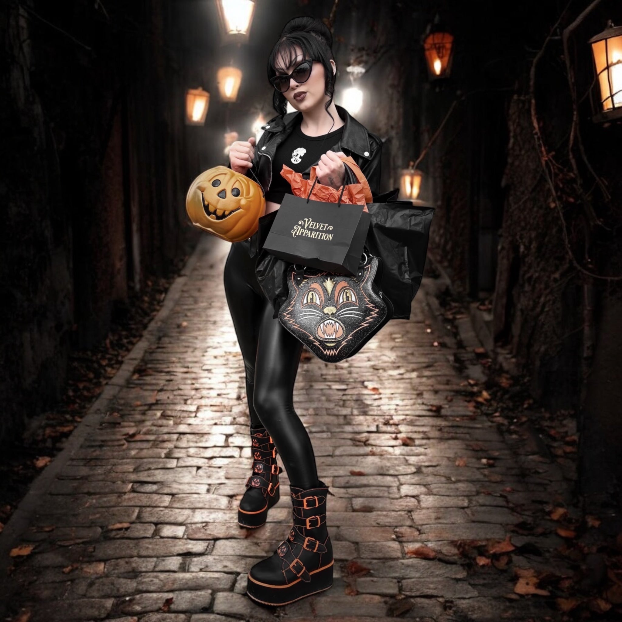 DOMINION POISON PUMPKIN - BLACK/ORANGE – strangecvlt