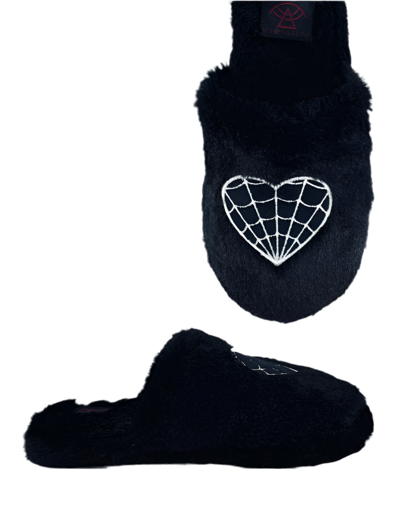 KREEPY KOZY WEB HEART - BLACK/WHITE