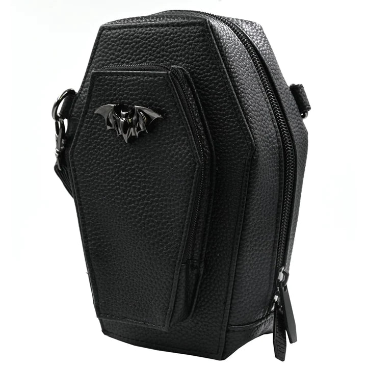 COFFIN MINI CROSSBODY BAT PURSE