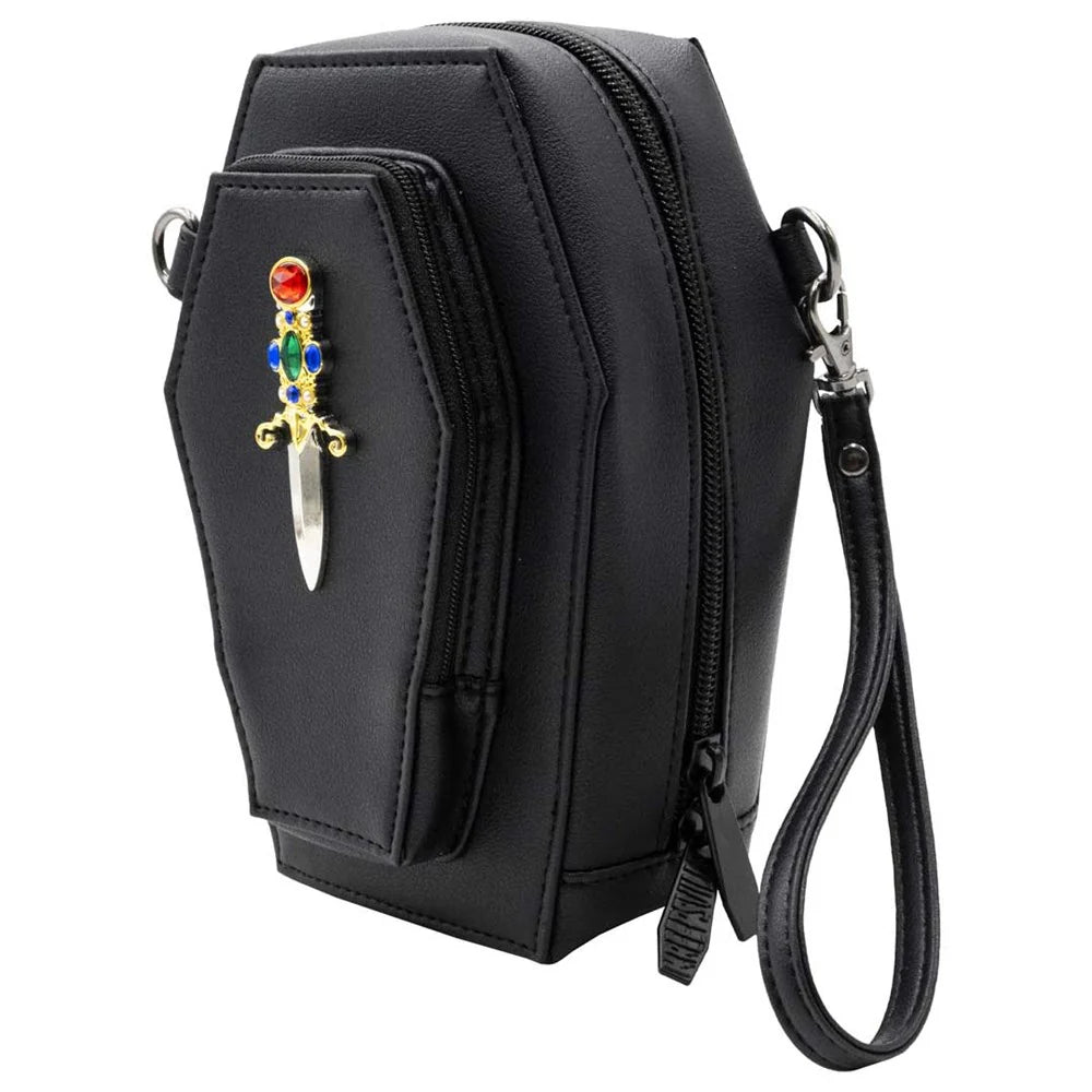 ELVIRA DAGGER COFFIN MINI CROSSBODY PURSE