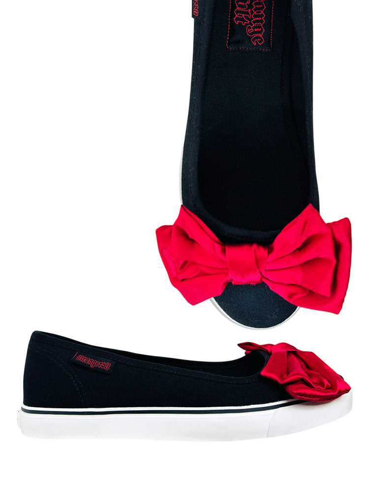 EMILY BOW - BLACK/RED