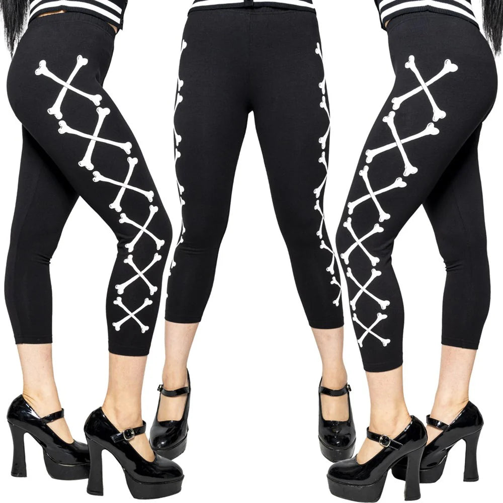 CROSSBONES CAPRI LEGGINGS