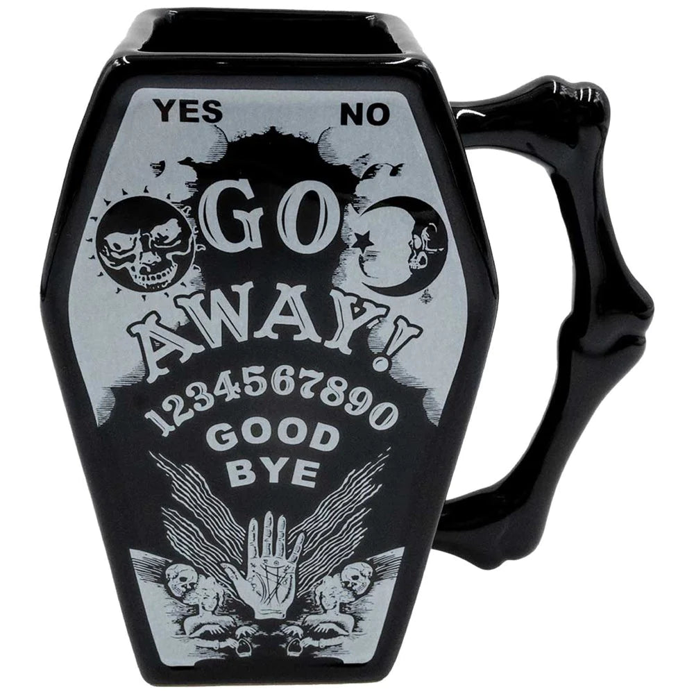 GO AWAY COFFIN MUG