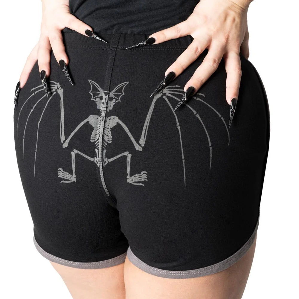SKELLI BAT WOMEN'S RUNNING SHORTS