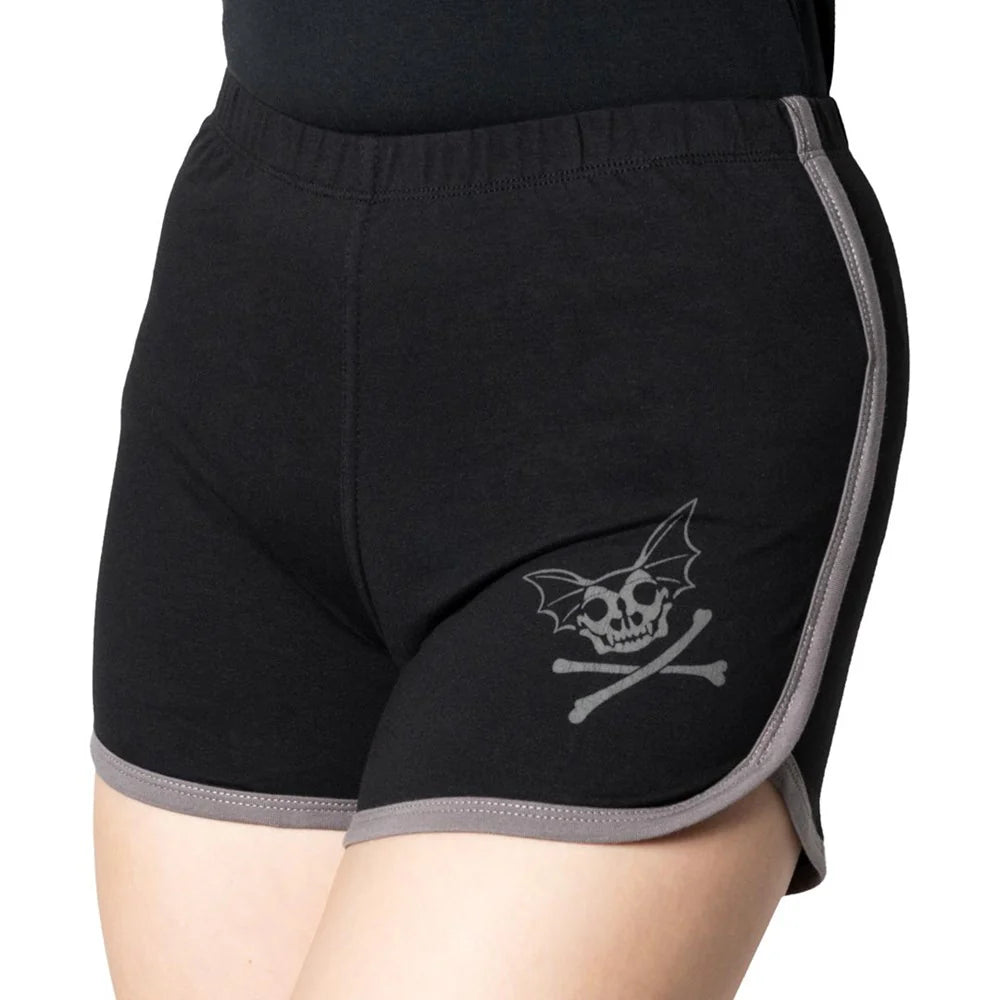 SKELLI BAT WOMEN'S RUNNING SHORTS