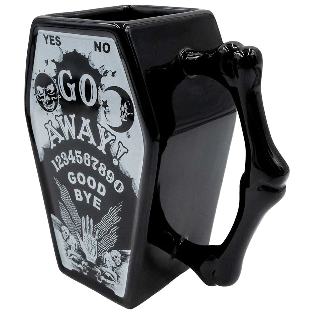 GO AWAY COFFIN MUG