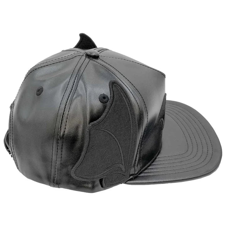 BAT EAR WING BASEBALL HAT - BLACK