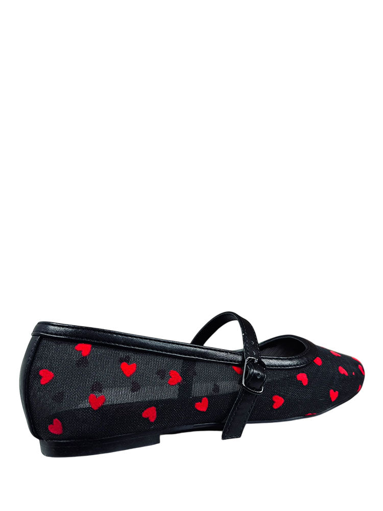 HELENA HEARTS - BLACK/RED