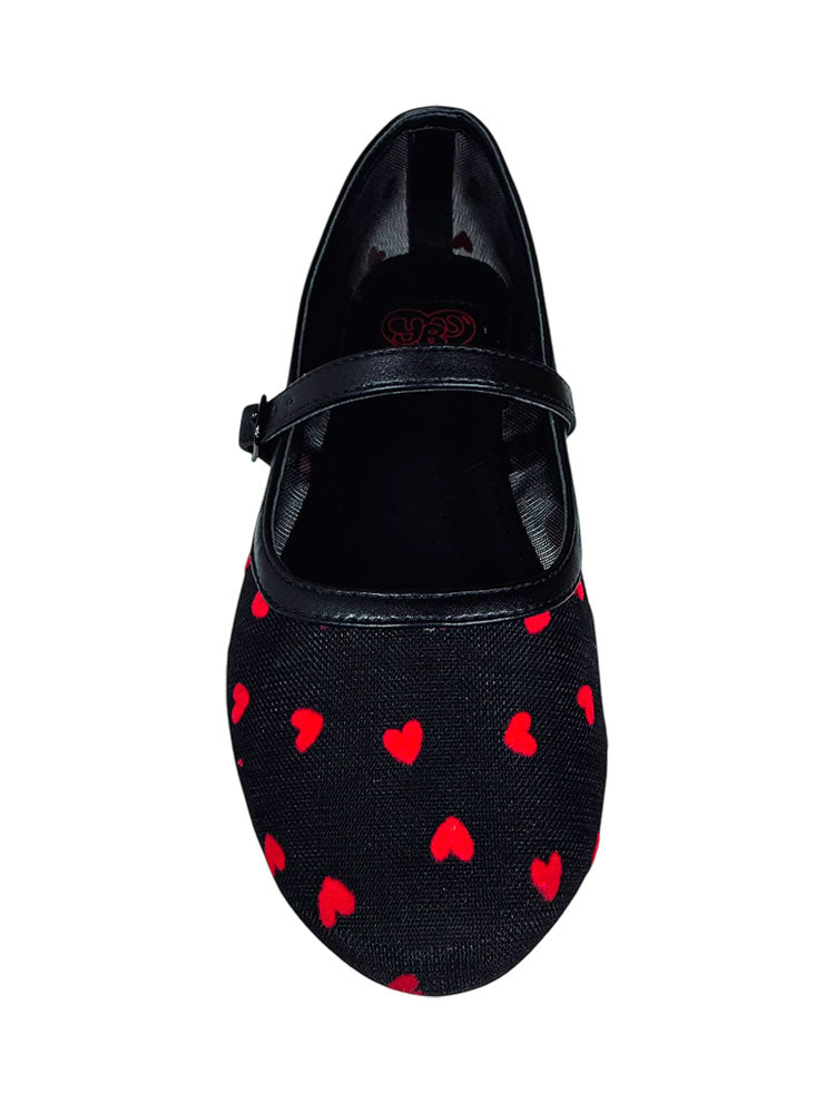 HELENA HEARTS - BLACK/RED