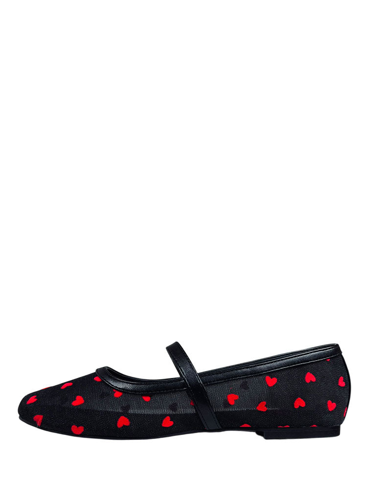 HELENA HEARTS - BLACK/RED