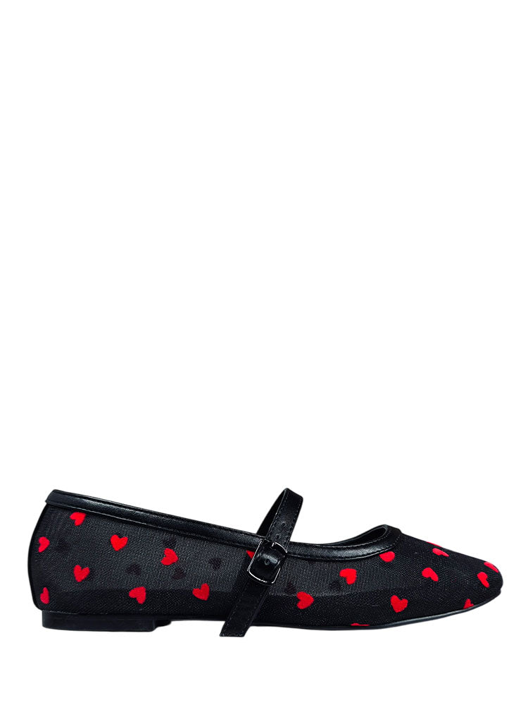 HELENA HEARTS - BLACK/RED