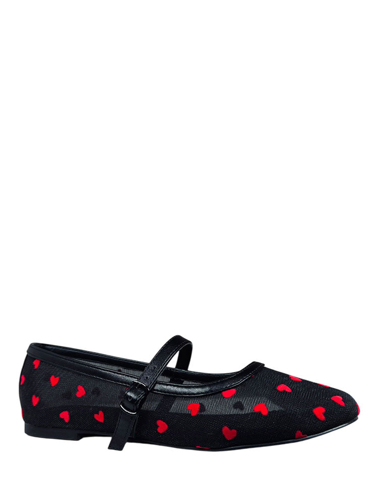 HELENA HEARTS - BLACK/RED