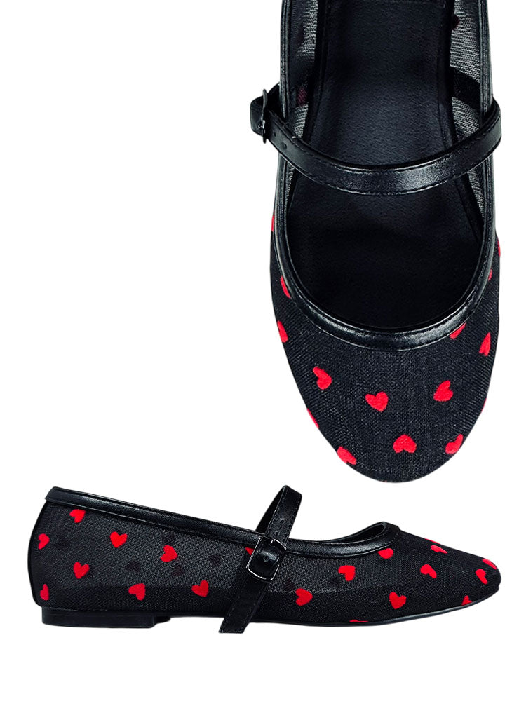 HELENA HEARTS - BLACK/RED