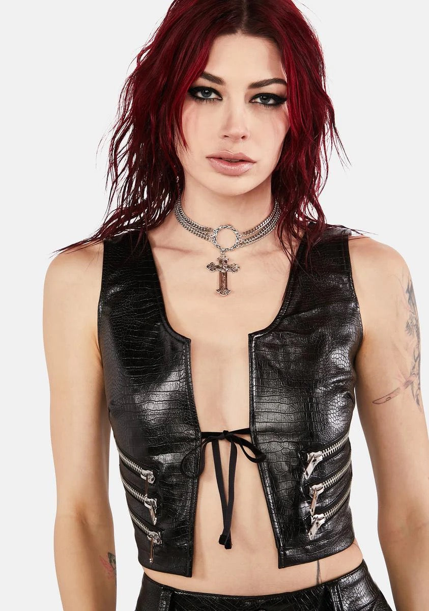 HEX TOP - BLACK