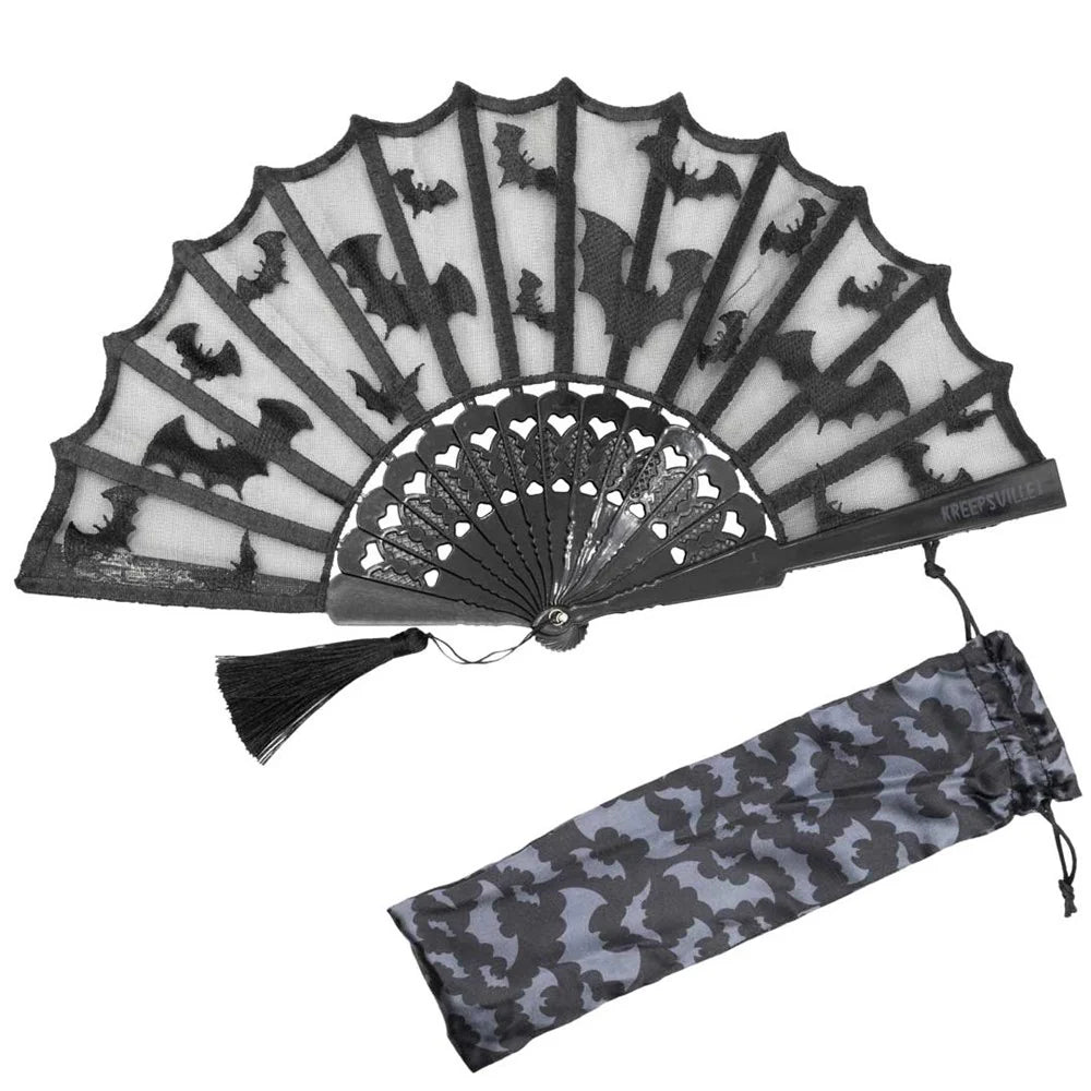 BAT LACED HAND FAN