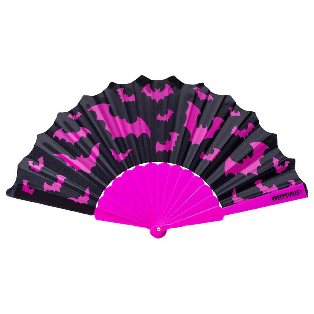 BAT SCALLOP FAN - BLACK PINK