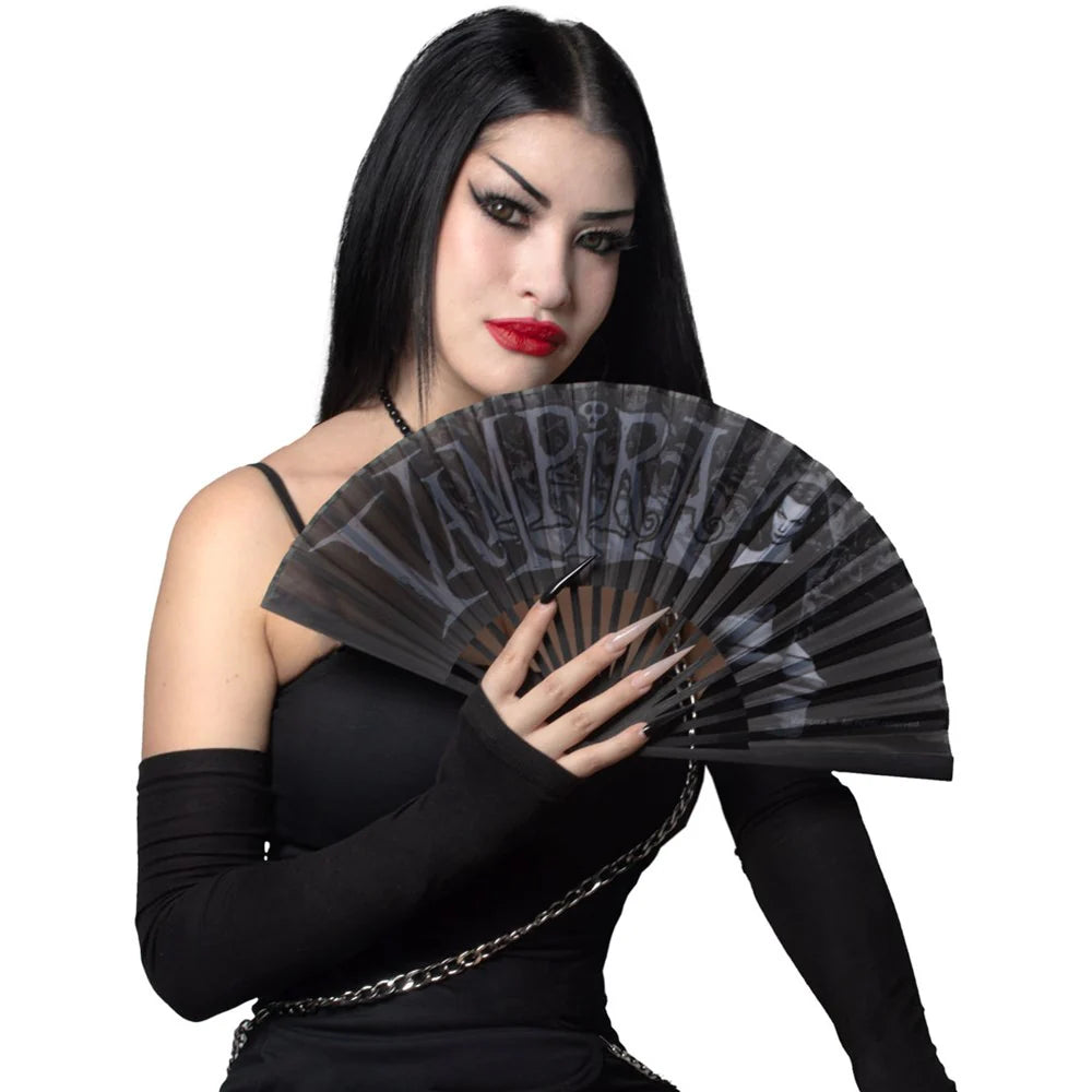 VAMPIRA COFFIN FABRIC FAN