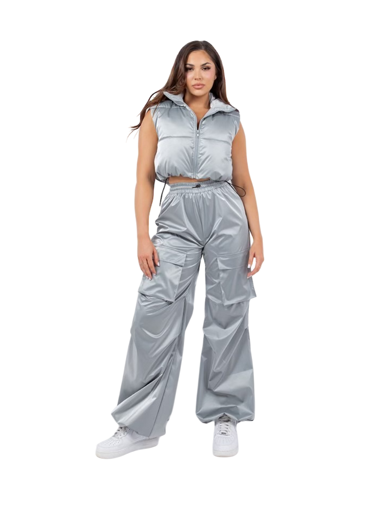 KANDI PANTS - SILVER
