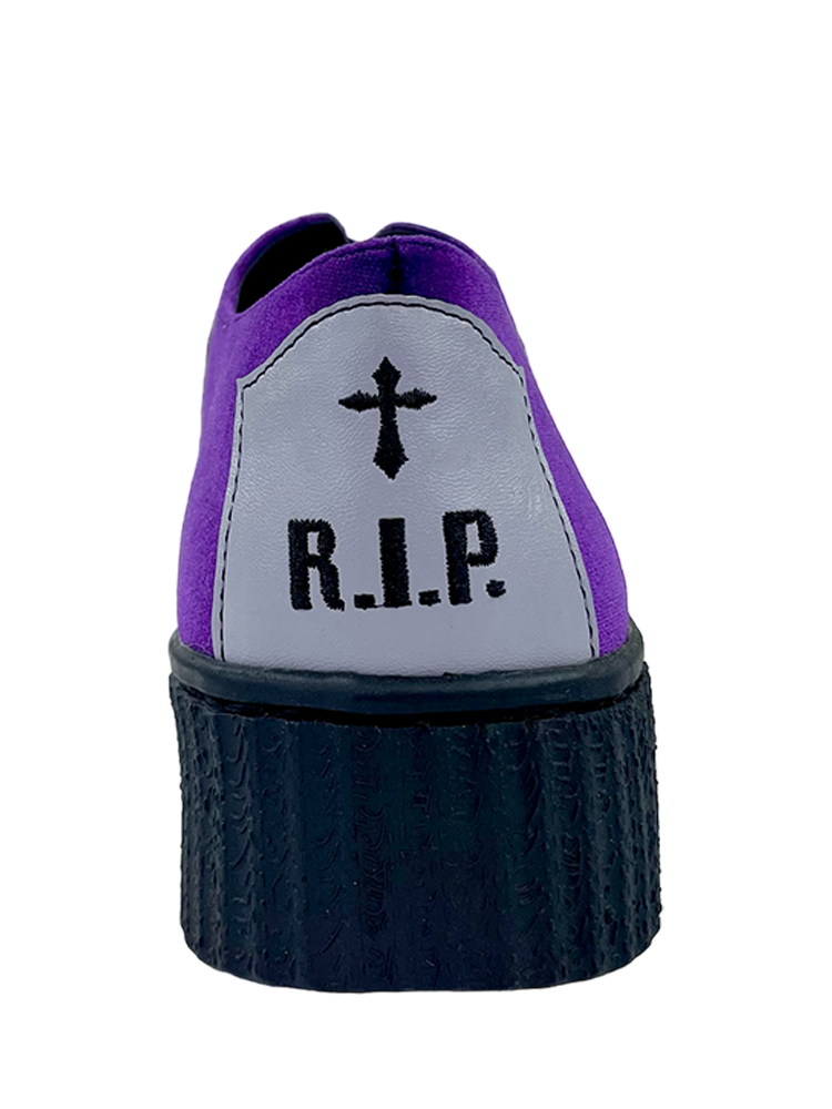 Krypt Coffin Purple Velvet