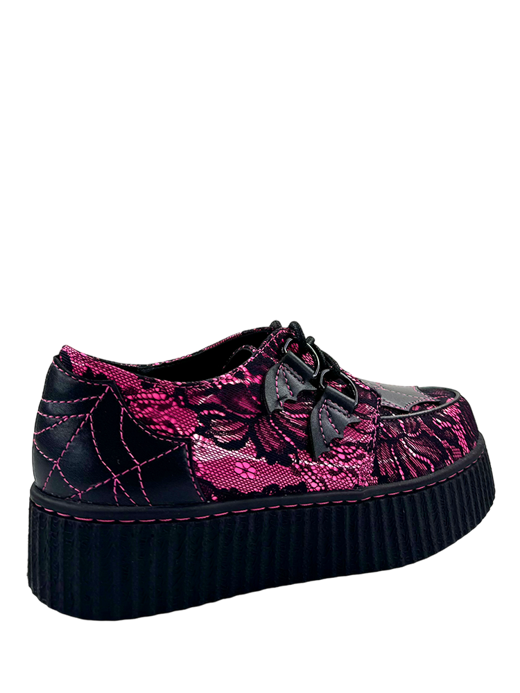 KRYPT LACE - BLACK/HOT PINK
