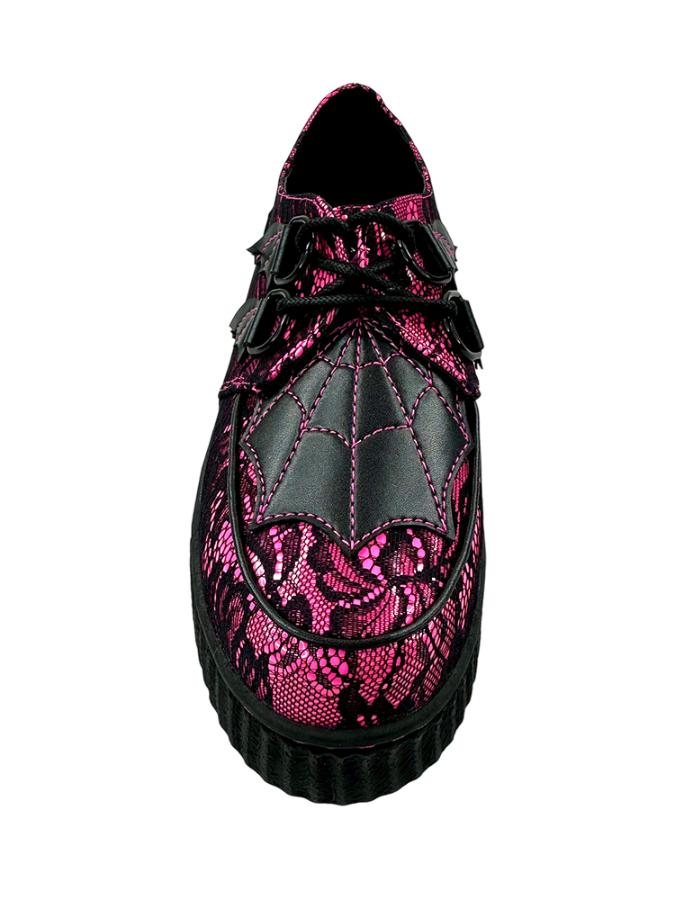 KRYPT LACE - BLACK/HOT PINK