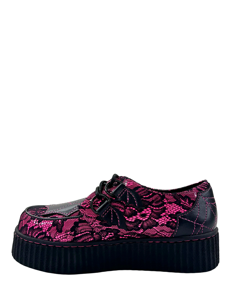 KRYPT LACE - BLACK/HOT PINK