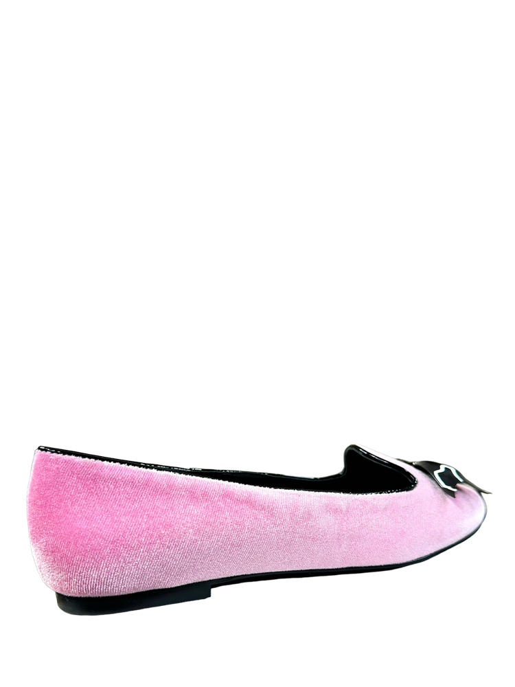 LYDIA SKULL BAT - PINK VELVET