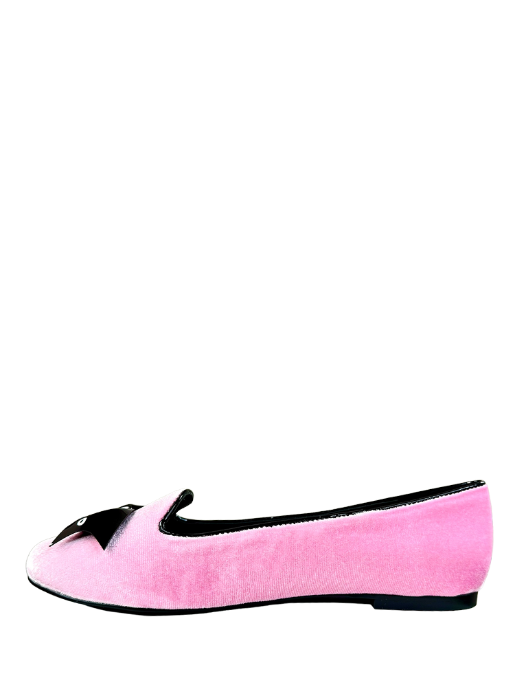 LYDIA SKULL BAT - PINK VELVET