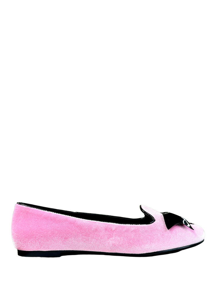 LYDIA SKULL BAT - PINK VELVET
