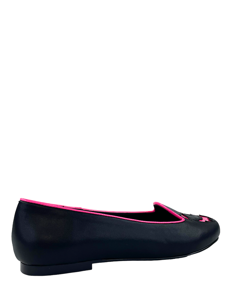 Lydia Scary Jack Black/Hot Pink