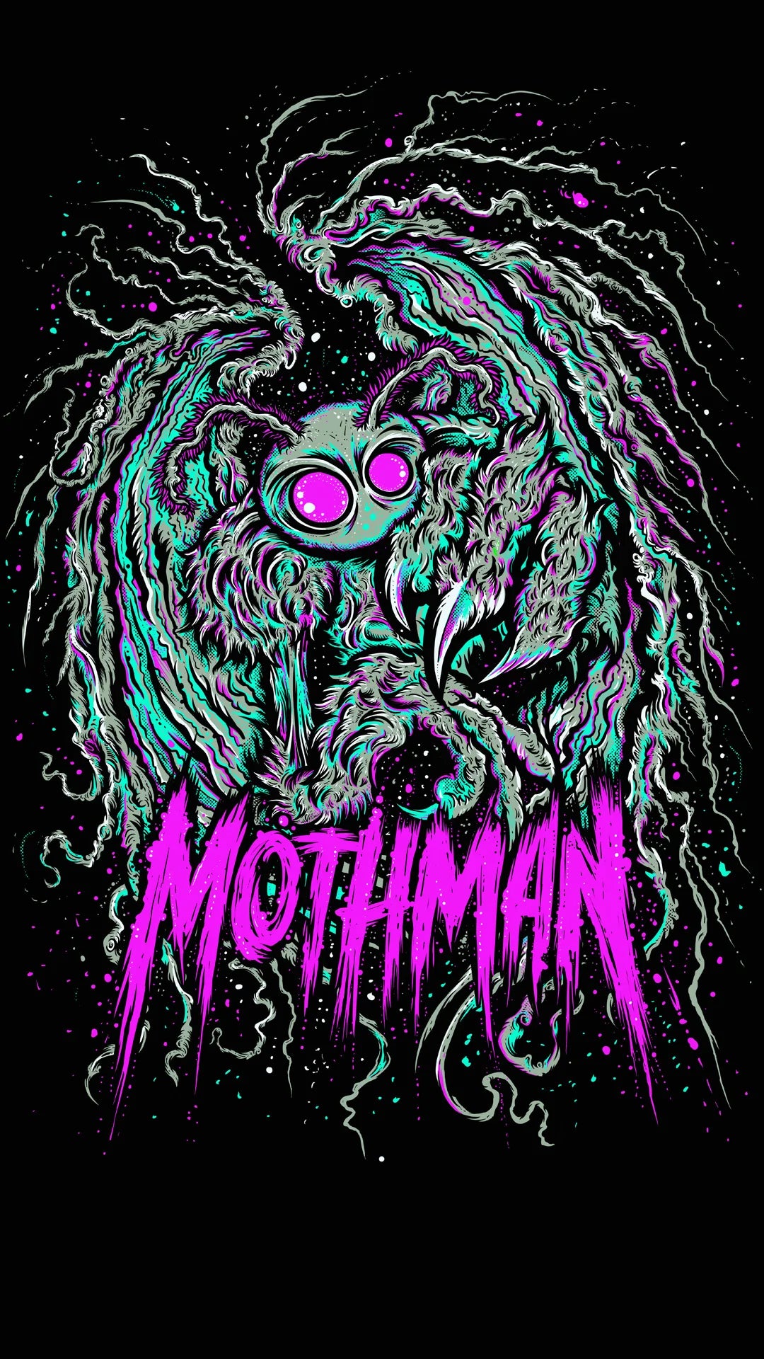 NEON MOTHMAN TEE