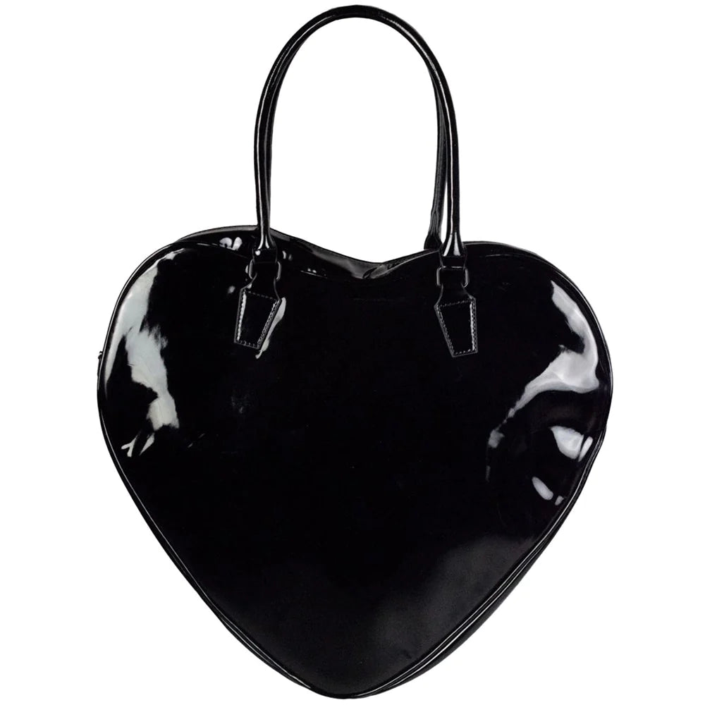 PUMPKIN GLITTER HEART BAG