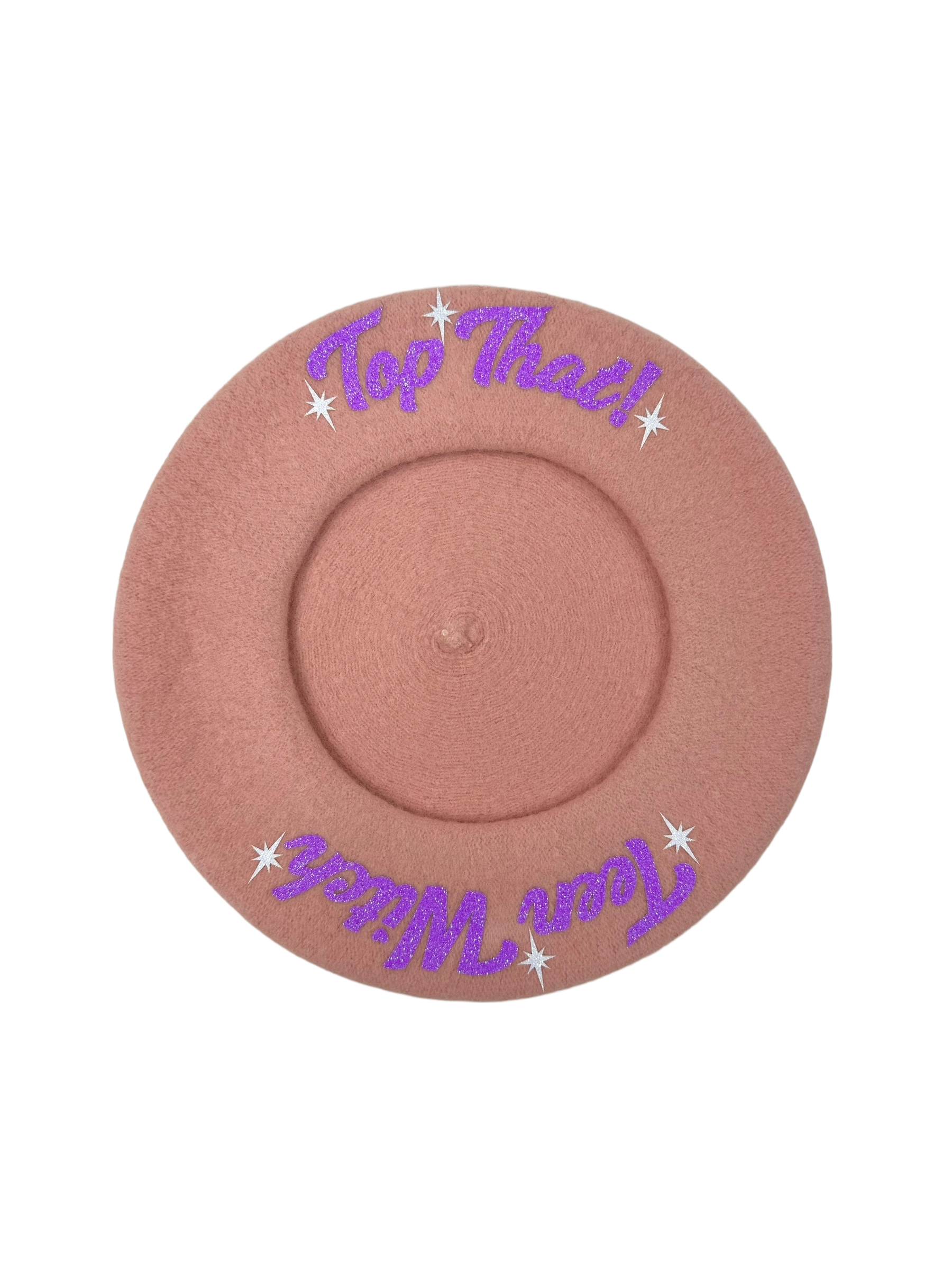 TEEN WITCH BERET - MAUVE/LAVENDER