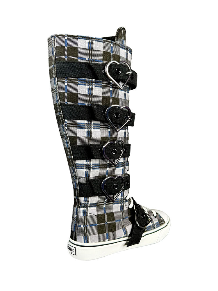 RAWR XD HEARTS - BLACK PLAID
