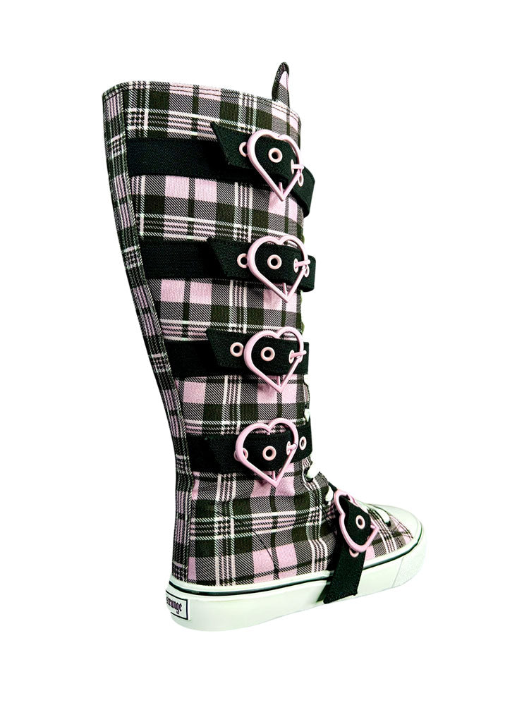 RAWR XD HEARTS - PINK PLAID