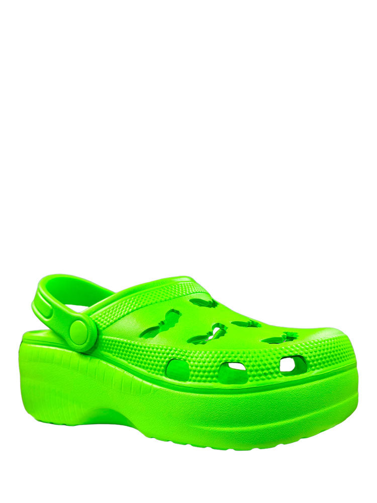 Neon green crocs hotsell