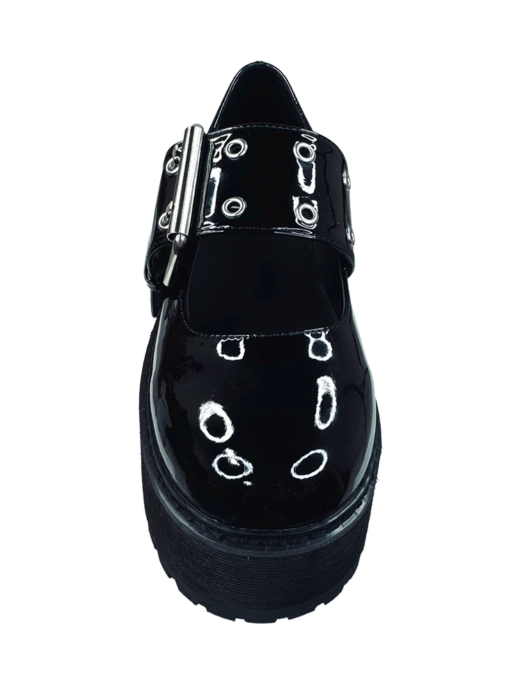 SLAYR MARY JANE - BLACK PATENT