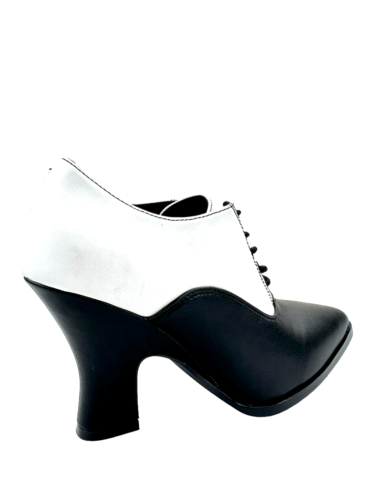 VICTORIA HEEL - BLACK/WHITE