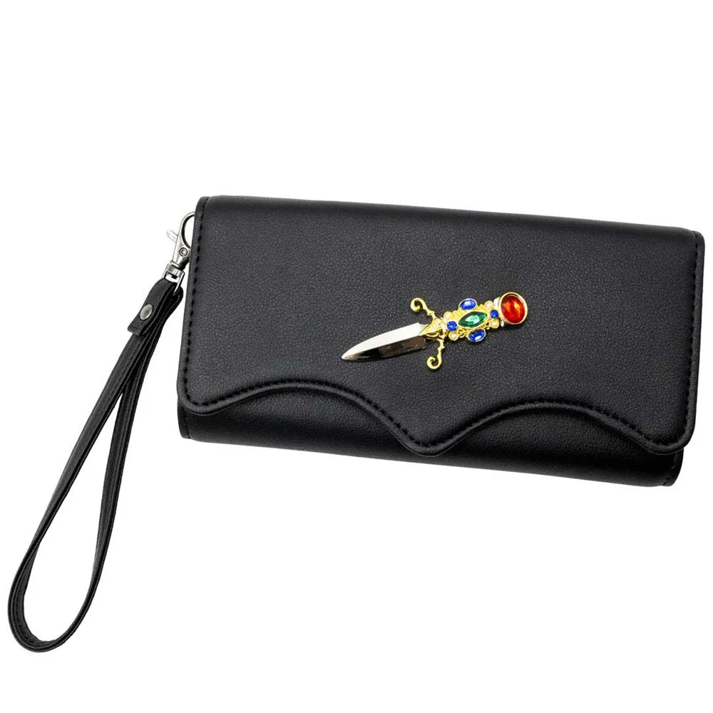 ELVIRA DAGGER TRIFOLD WALLET